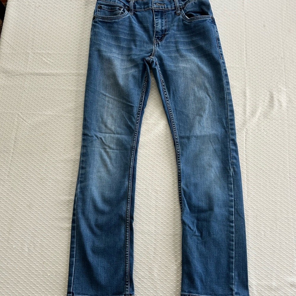 Levi's Jeans Boys Size 14 Regular 27" Waist Blue 511 Performance Slim